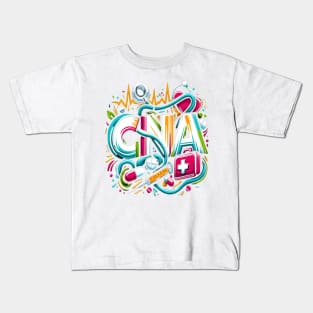 Tie Dye PCA Cute Nurse Day CNA RN Nurse Week Nursing Kids T-Shirt